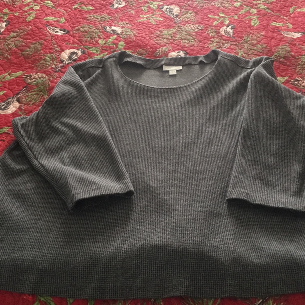 J Jill top gray houndstooth xl 3/4 sleeves